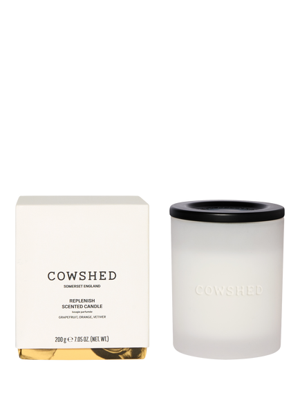 Cowshed Replenish Scented Candle, 200g, White Ivory