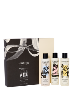 Cowshed Bath & Shower Trio Bodycare Gift Set, 3 x 300ml, White Ivory