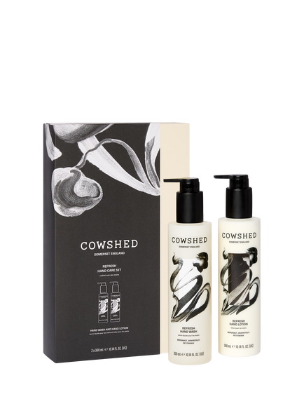 Cowshed Refresh Hand Care Gift Set, 2 x 300ml, White Ivory