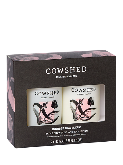 Cowshed Indulge Travel Duo Bodycare Gift Set, 2 x 100ml - view 2, White Ivory