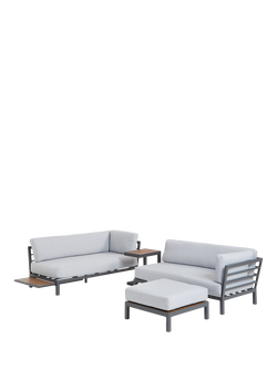 John Lewis OUTLET Platform Modular 4-Seater Garden Lounging Set, Like New, Grey, Grey