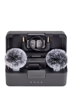 DJI Mic Mini 2 Wireless Microphone (2 TX & 1 RX) with Charging Case, Black, Black