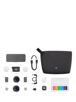 DJI Mic Mini 2 Wireless Microphone (2 TX & 1 RX) with Charging Case, Black - view 2, Black