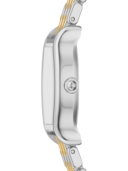 Tory Burch TBW1158 Women's Eleanor 23mm Rectangular Bracelet Strap Watch, Two-tone - view 2, Two-tone