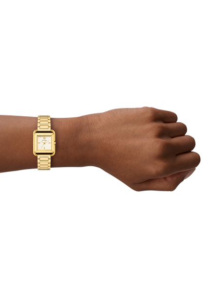 Tory Burch TBW6020 Women's Kira 24mm Square Bracelet Strap Watch, Gold - view 2, Gold