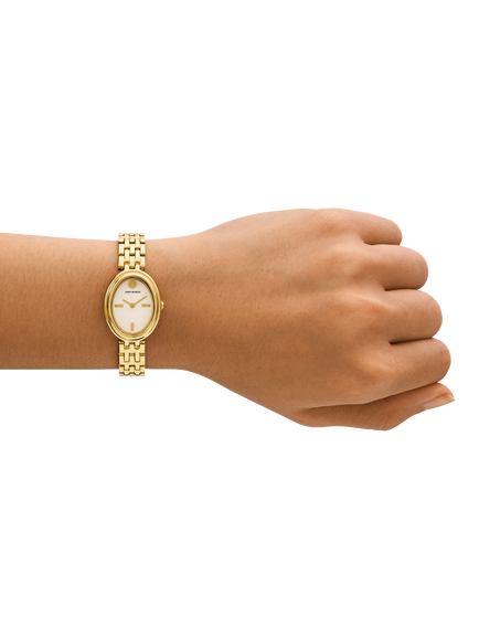 Tory Burch TBW6032 Women's 22mm Oval Bracelet Strap Watch, Gold - view 2, Gold