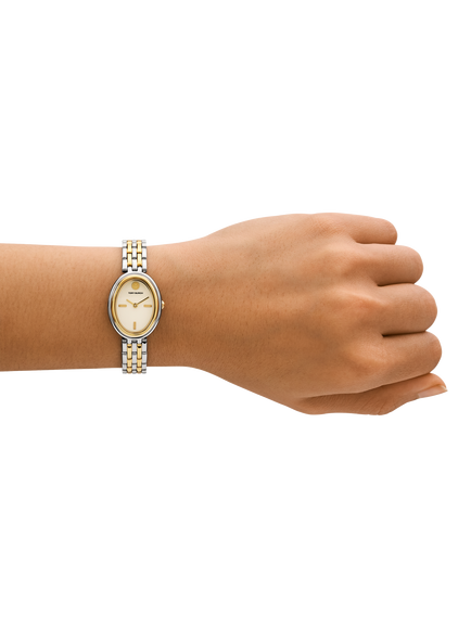 Tory Burch TBW6033 Women's Oval 22mm Bracelet Strap Watch, Multi - view 2, Multi