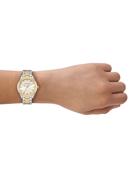 Tory Burch TBW9061 Women's Miller 34mm Round Bracelet Strap Watch, Silver & Multi - view 2, Silver & Multi