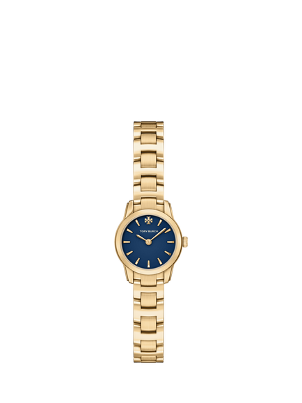 Tory Burch TBW9066 Women's Mini Miller 22mm Round Bracelet Strap Watch, Gold, Gold