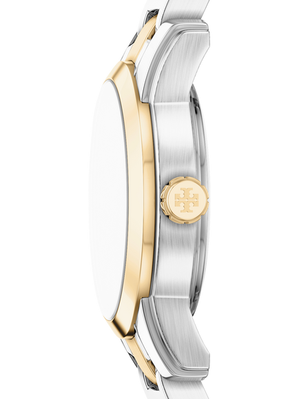 Tory Burch TBW9073 Women's Small Miller 28mm Round Bracelet Strap Watch, Two-tone - view 2, Two-tone