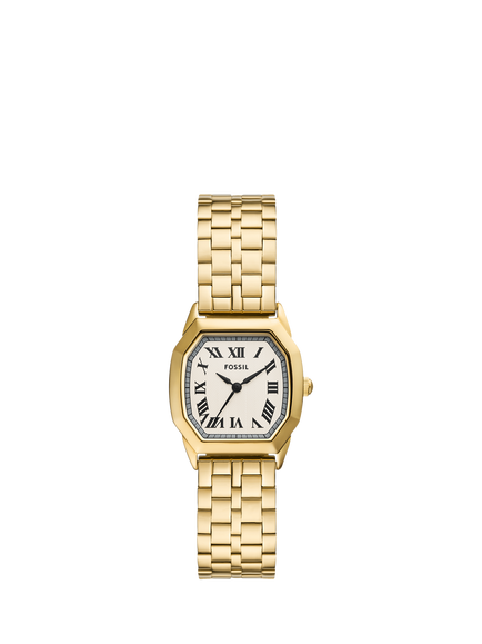 Fossil ES5361 Women's Harlow 27mm Octagonal Bracelet Strap Watch, Gold, Gold