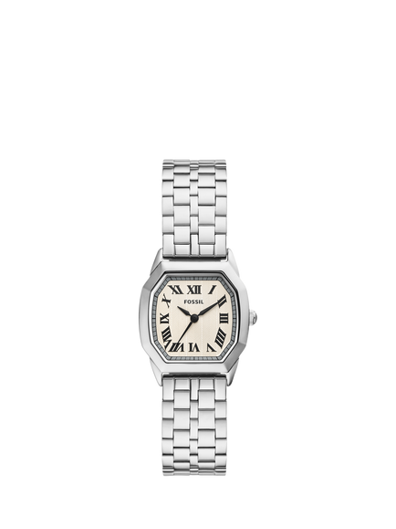 Fossil ES5363 Women's Harlow 27mm Octagonal Bracelet Strap Watch, Silver, Silver