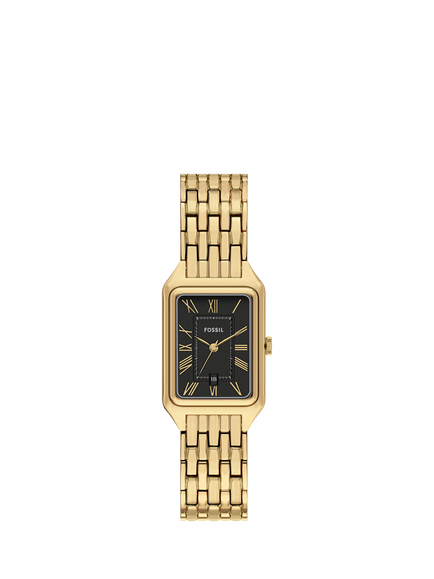 Fossil ES5434 Women's 23mm Rectangular Bracelet Strap Watch, Gold, Gold