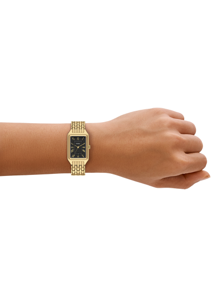 Fossil ES5434 Women's 23mm Rectangular Bracelet Strap Watch, Gold - view 2, Gold