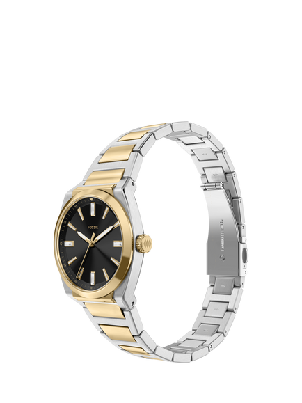 Fossil ES5495 Women's Everett 27mm Round Bracelet Strap Watch, Two-tone - view 2, Two-tone