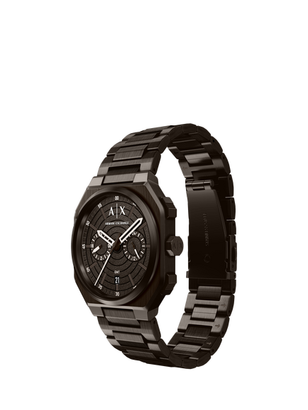 Armani Exchange AX1479 Men's 40mm Octagonal Bracelet Strap Watch, Brown - view 2, Brown