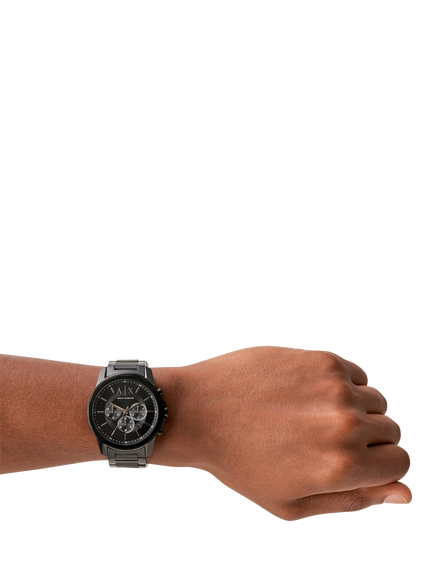 Armani Exchange AX1722 Men's 44mm Bracelet Strap Watch, Black - view 2, Black