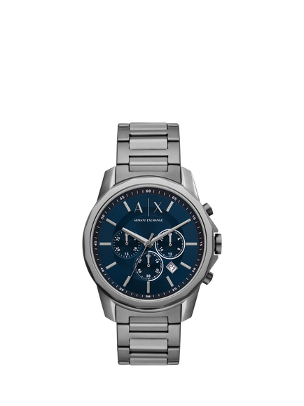Armani Exchange AX1731 Men's 44mm Round Bracelet Strap Watch, Gunmetal, Gunmetal