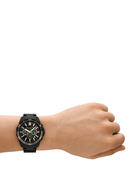 Armani Exchange AX1963 Men's 44cm Round Bracelet Strap Watch, Black - view 2, Black