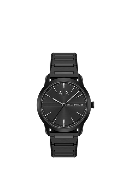 Armani Exchange AX2651 Men's 42mm Round Bracelet Strap Watch, Black, Black