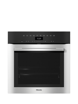 Miele OUTLET H7364BP Built-In Single Oven, Like New, Clean Steel, Clean Steel