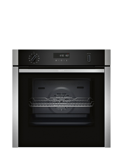 Neff OUTLET N50 Slide and Hide B6ACH7AN7B Built In Electric Self Cleaning Single Oven, Like New, Stainless Steel, Stainless Steel