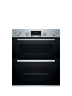 Bosch OUTLET Series 4 NBS533BS0B Built Under Electric Double Oven, Like New, Stainless Steel, Stainless Steel