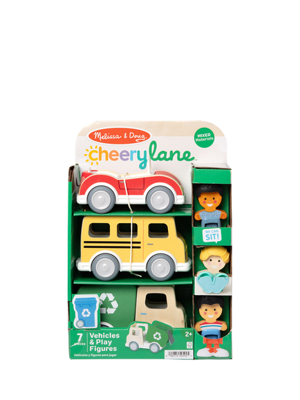 Melissa & Doug Cheery Lane Vehicles Play Set, Multi