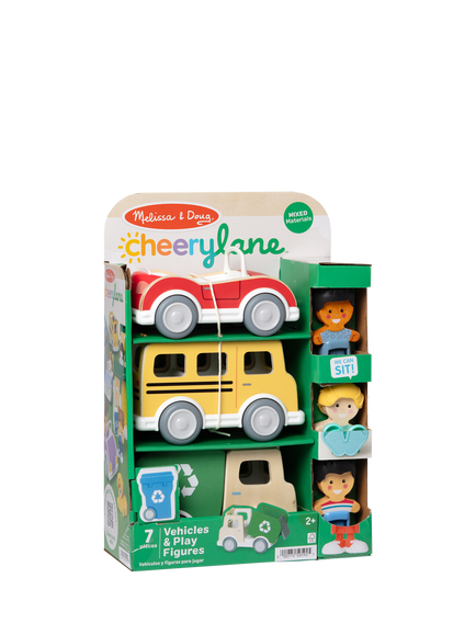 Melissa & Doug Cheery Lane Vehicles Play Set - view 2, Multi