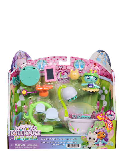 Gabby's Dollhouse MerCat's Fairy Bathroom Playset, Multi