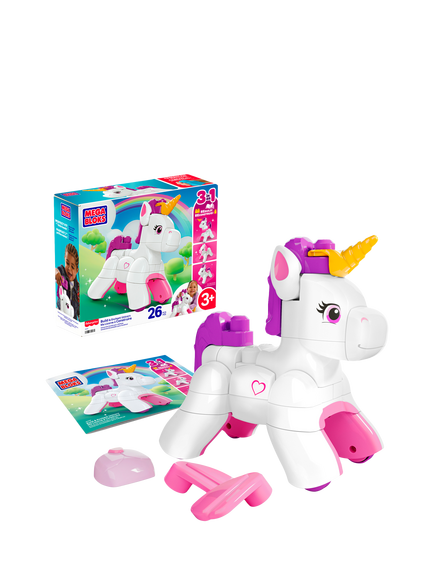 Mega Bloks Build & Enchant Unicorn 3-in-1 Set, Multi