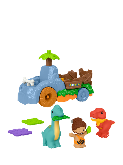 Fisher-Price Little People Dino Wobble Truck, Multi