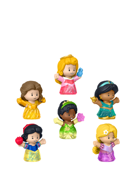 Fisher-Price Little People Disney Princess Shimmer Gowns Figure Pack, Multi