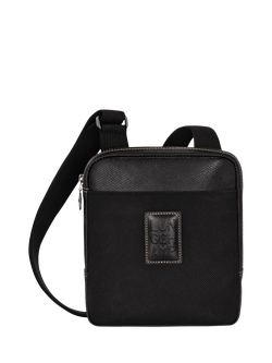 Longchamp Boxford Canvas Crossbody Bag, Black, Black