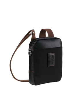 Longchamp Boxford Canvas Crossbody Bag, Black - view 2, Black