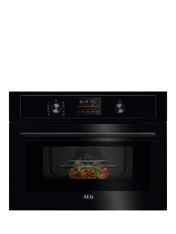 AEG KOX36506GB Built In Combination Microwave, Black, Black