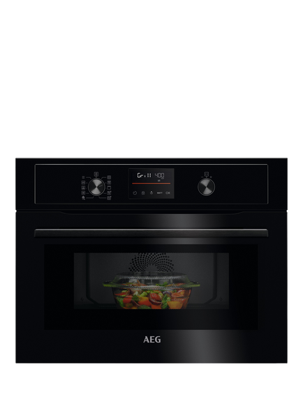 AEG KOX36506GB Built In Combination Microwave, Black, Black