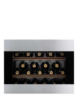 Smeg CVI320XE1 Integrated 20 Bottle Wine Cooler, Stainless Steel - view 2, Stainless Steel