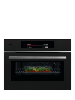 AEG TK9NK821T Built In Combination Microwave Oven, Matt Black, Matt Black