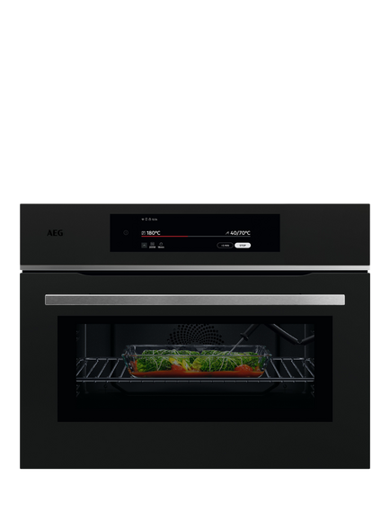 AEG TK9NK821T Built In Combination Microwave Oven, Matt Black, Matt Black