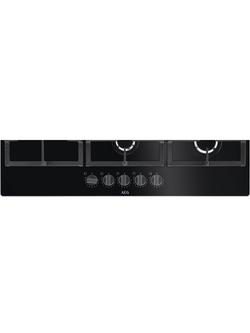 AEG HKB95820NB 90cm Integrated Gas Hob, Black - view 2, Black