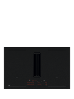AEG NCP84C01AZ 83cm SaphirMatt® Induction Extractor Hob, Saphirmatt Black, Saphirmatt Black