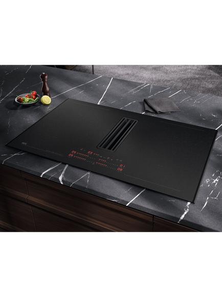 AEG NCP84C01AZ 83cm SaphirMatt® Induction Extractor Hob, Saphirmatt Black - view 2, Saphirmatt Black