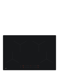 AEG TO84IA00IT 80cm SaphirMatt® Induction Hob, Saphirmatt Black, Saphirmatt Black