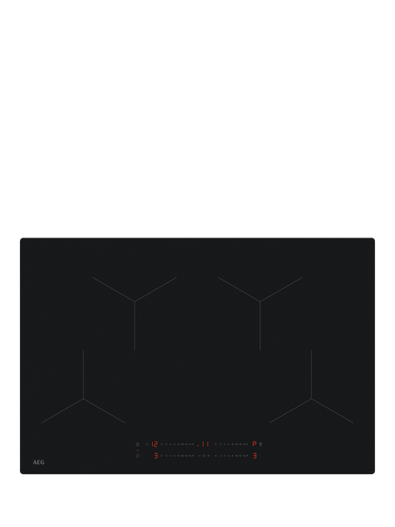 AEG TO84IA00IT 80cm SaphirMatt® Induction Hob, Saphirmatt Black, Saphirmatt Black