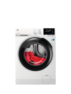AEG LFSR71864B Freestanding Washing Machine, 8kg Load, 1600rpm Spin, White, White
