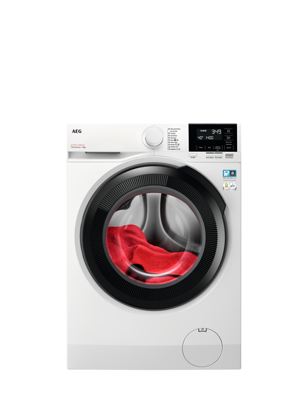 AEG LFSR71864B Freestanding Washing Machine, 8kg Load, 1600rpm Spin, White, White