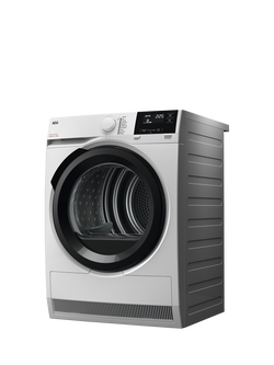 AEG TR719CT4B Freestanding Heat Pump Tumble Dryer, 9kg Load, White - view 2, White