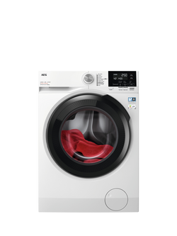 AEG LWR7116O4B Freestanding Washer Dryer, 10kg/6kg, 1600rpm Spin, White, White