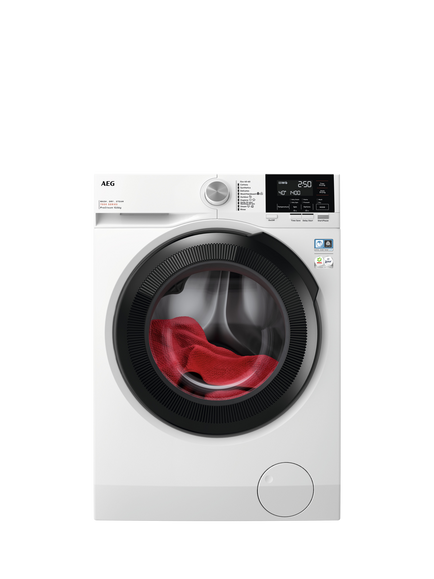 AEG LWR7116O4B Freestanding Washer Dryer, 10kg/6kg, 1600rpm Spin, White, White